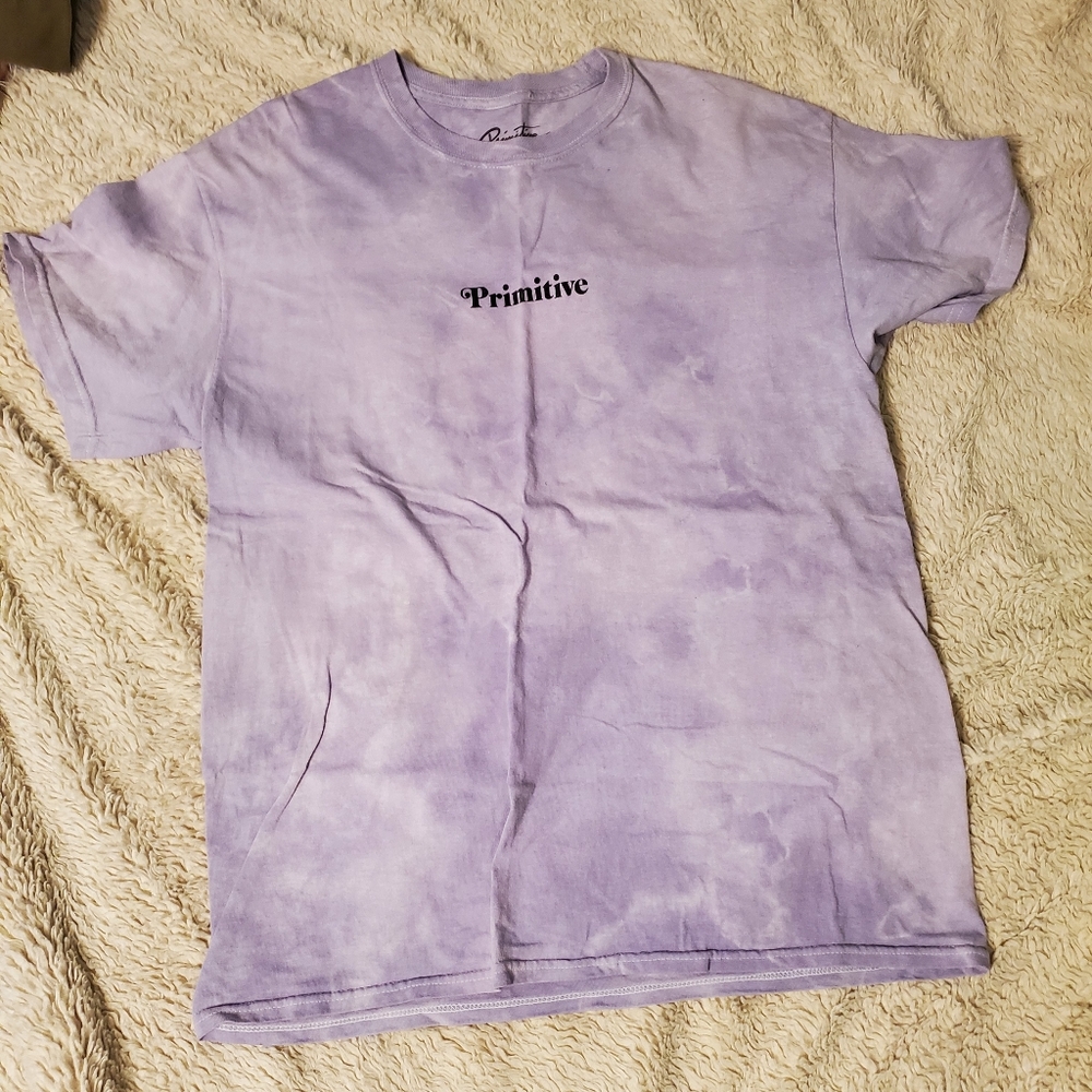 Primitive light purple tie dye good for life t shirt